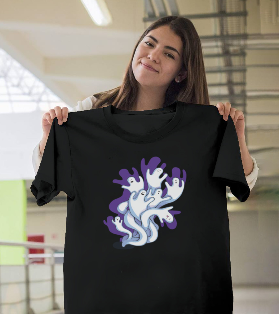 Halloween Ghosts Boo Spooky Happy Ghosts T-Shirt