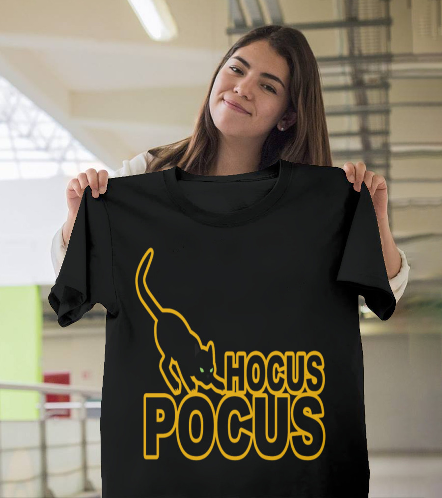 Hocus Pocus Black Cat Halloween Magic T-Shirt