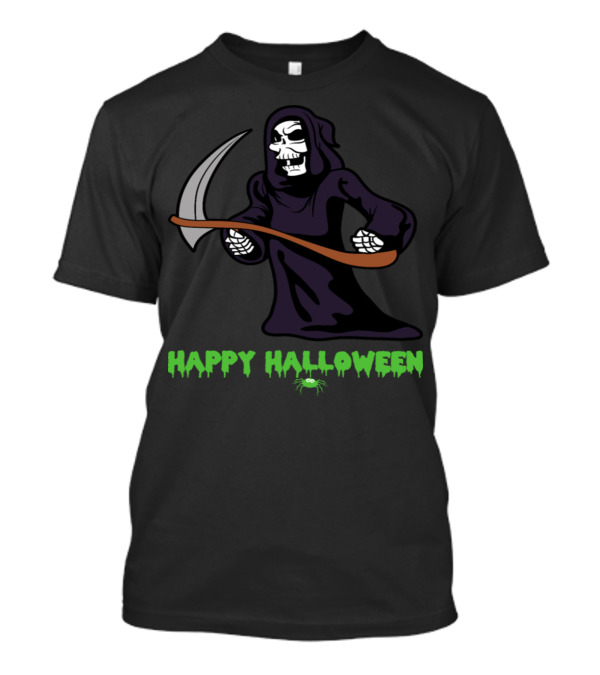 Happy Halloween Reaper Horror Monster T-Shirt