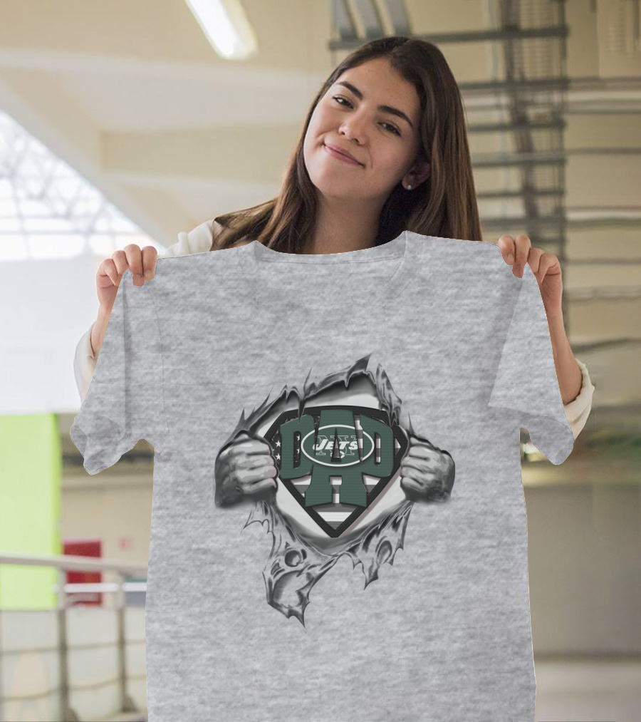 Superdad New York Jets Logo Hidden Emblem T-Shirt