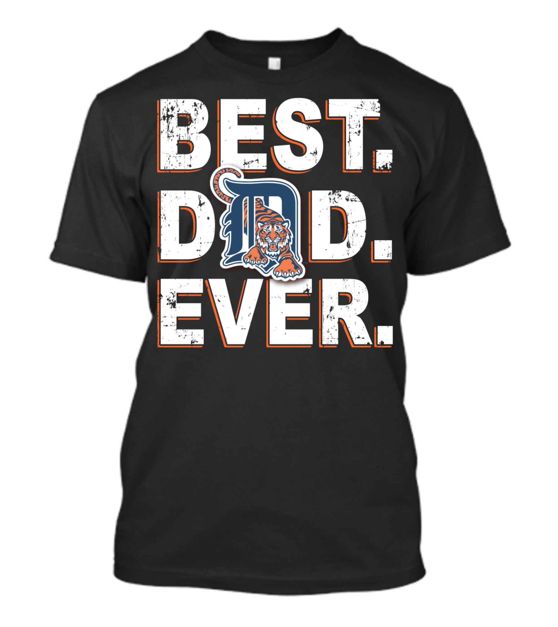 Best Dad Ever Detroit Tigers T-Shirt