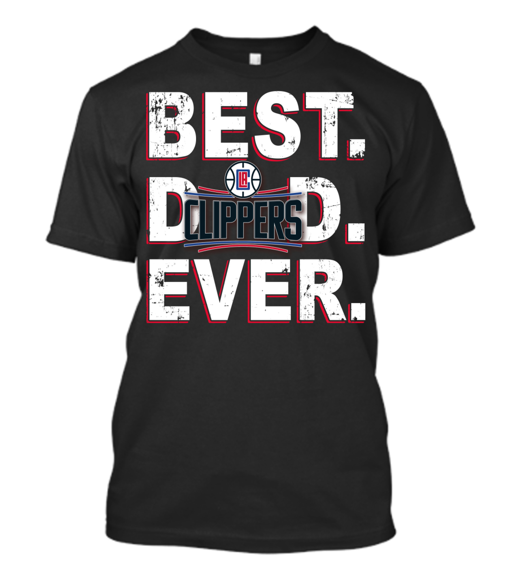Los Angeles Clippers Best Dad Ever Basketball Fan T-Shirt