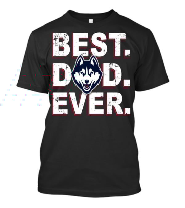 Best Dad Ever Connecticut Huskies T-Shirt