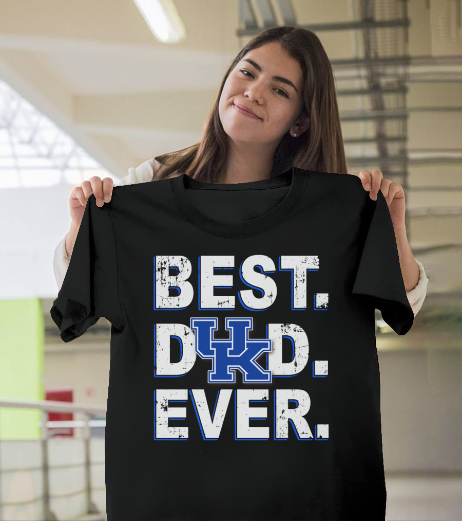 Best Dad Ever UK Kentucky Wildcats T-Shirt