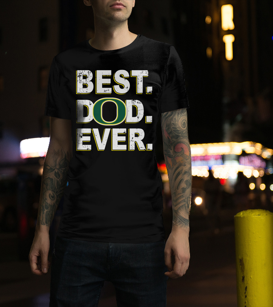 Best Dad Ever Oregon Ducks T-Shirt