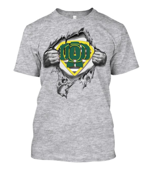 Superdad Oregon Ducks Logo Revealing Hands T-Shirt