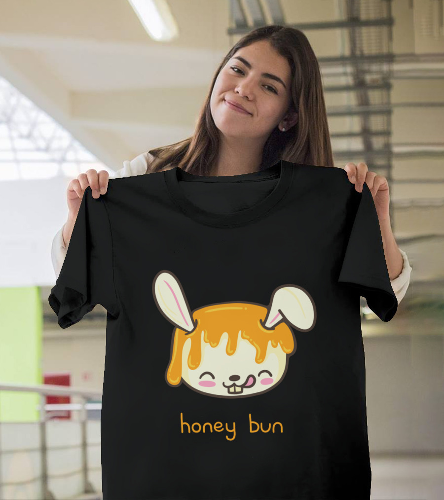 Honey Bun Adorable Rabbit with Honey Pun T-Shirt