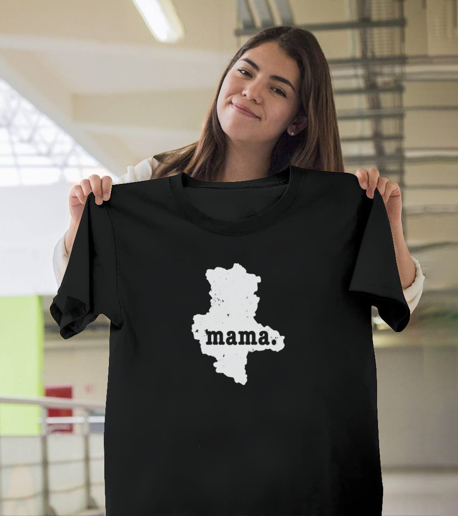Mama Saxony Anhalt Germany Map Outline T-Shirt