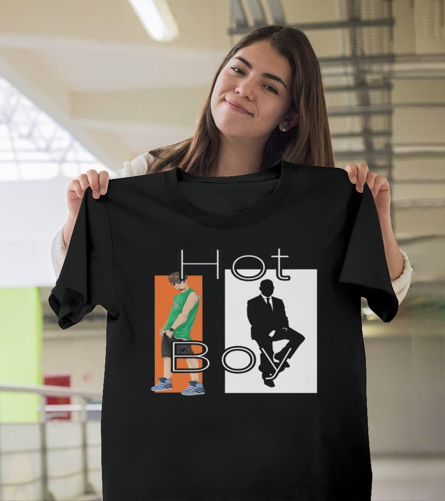 Hot Boy Casual Streetwear Meets Formal Silhouette Duality T-Shirt