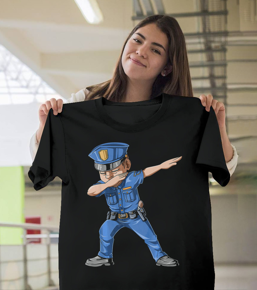 Dabbing Policeman Cop Dab Police Officer T-Shirt