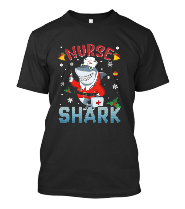 Nurse Shark Santa Claus Christmas Holiday Nurse Shark T-Shirt