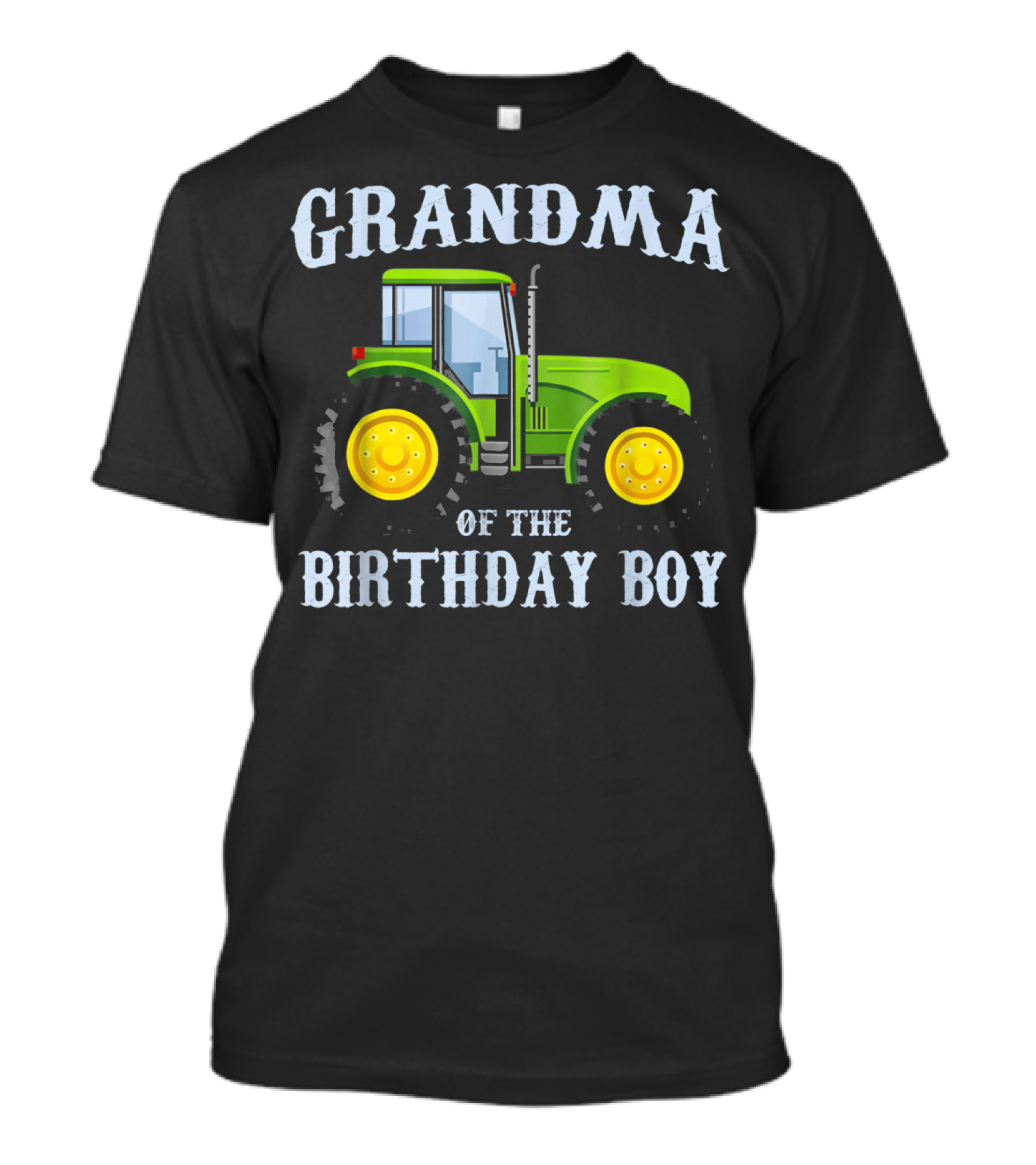 Grandma Of The Birthday Boy Green Tractor T-Shirt