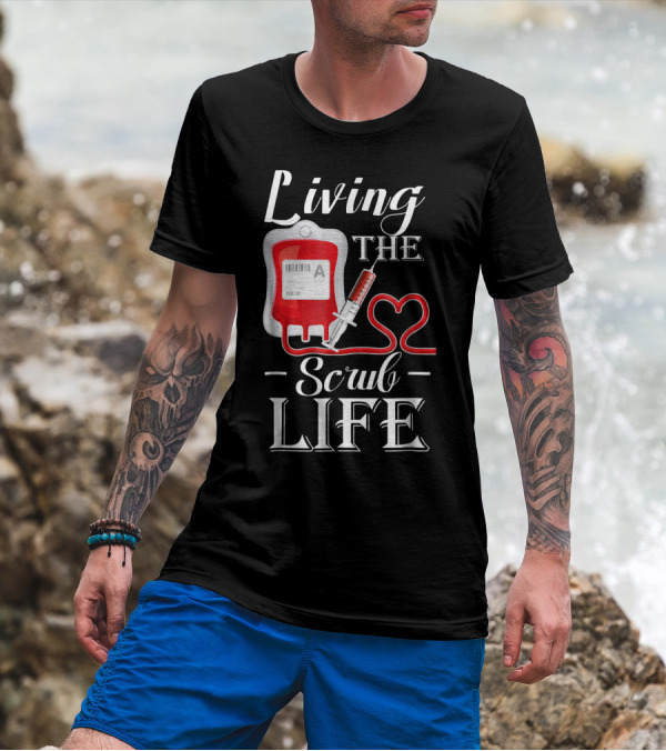 Living The Scrub Life A Positive Heartbeat T-Shirt