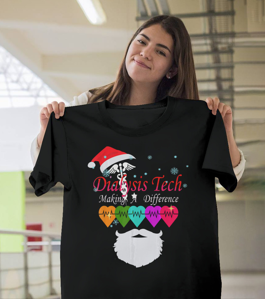 Santa's Favorite Dialysis Tech Making A Difference T-Shirt