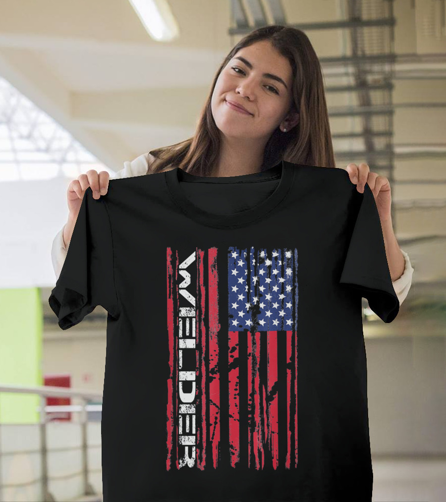 Welder American Flag Welding Amer T-Shirt