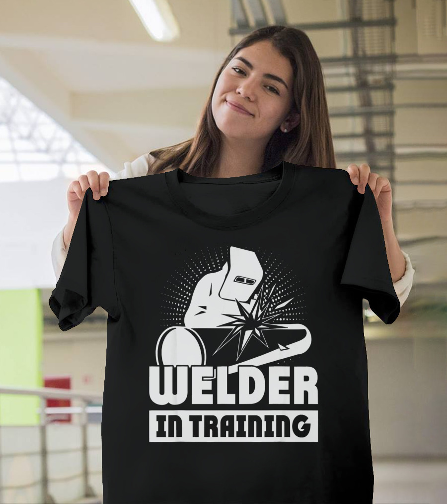 Welder in Training Welding Mask and Sparks T-Shirt