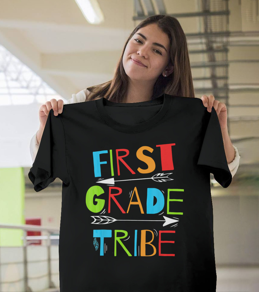 First Grade Tribe Student Teacher Arrows T-Shirt