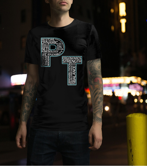 Restore Dynamic Physical Therapy Ergonomics Strength Balance T-Shirt