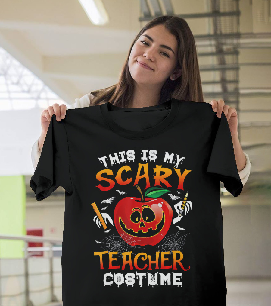This Is My Scary Teacher Costume Apple T-Shirt