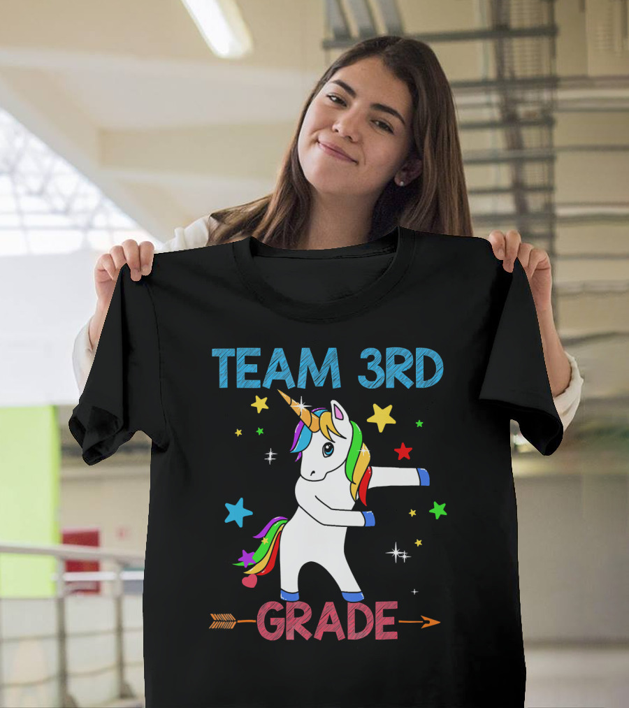 Team 3RD Grade Unicorn Star Dance T-Shirt