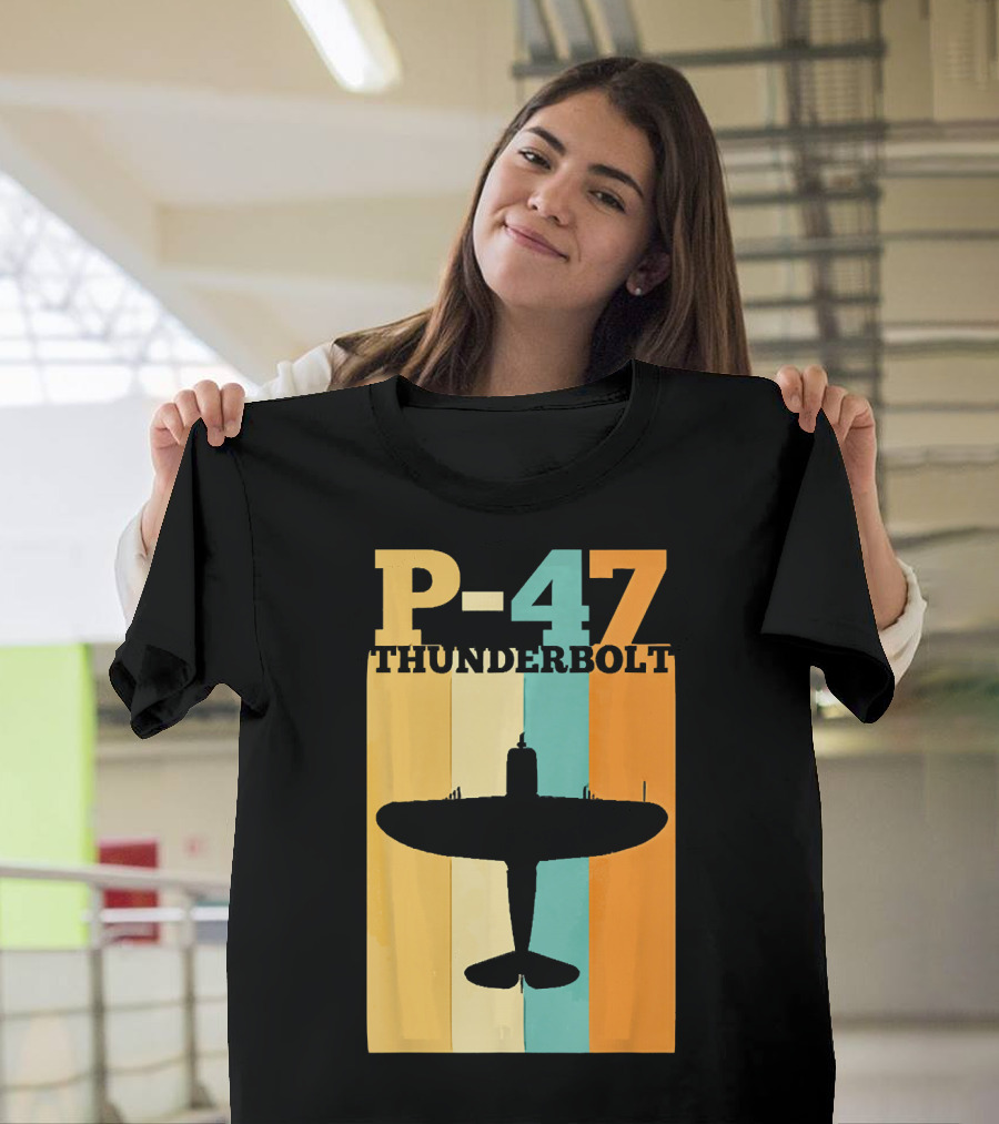P-47 Thunderbolt Vintage Warbird Fighter T-Shirt