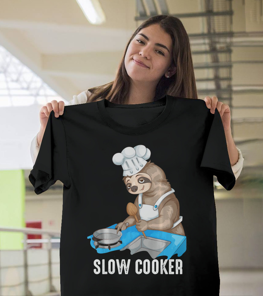 Sluggish Chef Slow Cooker Funny Cooking T-Shirt