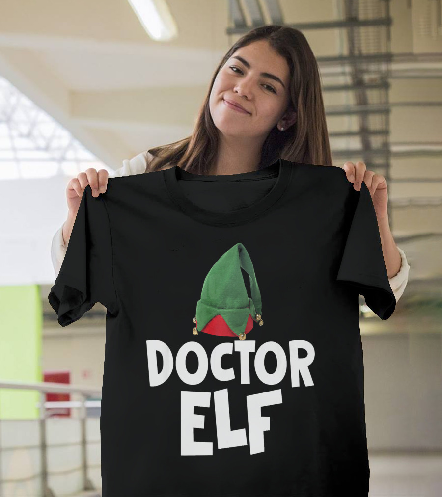 Doctor Elf Christmas Santa Hat T-Shirt