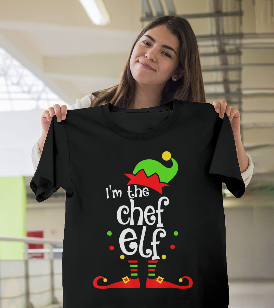I'm The Chef Elf Funny Christmas Xmas Mat T-Shirt