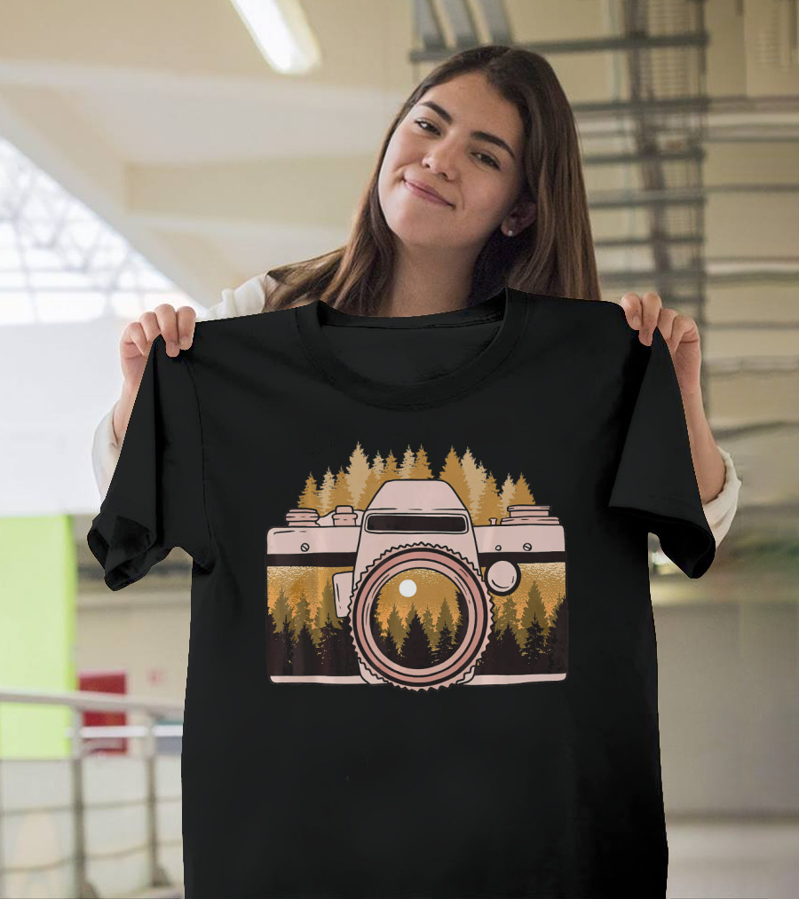 Camera Nature Photography Forest Landscape T-Shirt