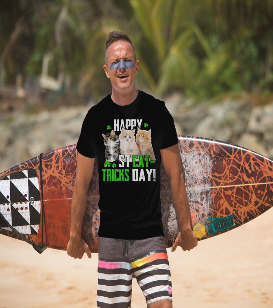 Happy St Cat-Tricks Day Kitty Kitten Lover T-Shirt