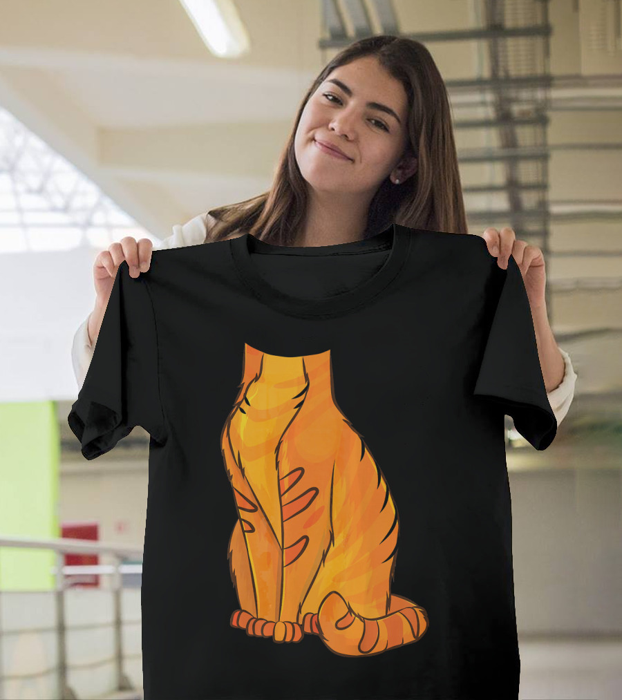 Headless Cat Costume Halloween Cool Laz Ginger Feline T-Shirt
