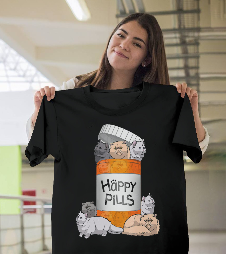 Happy Pills Persian Cat Delight T-Shirt