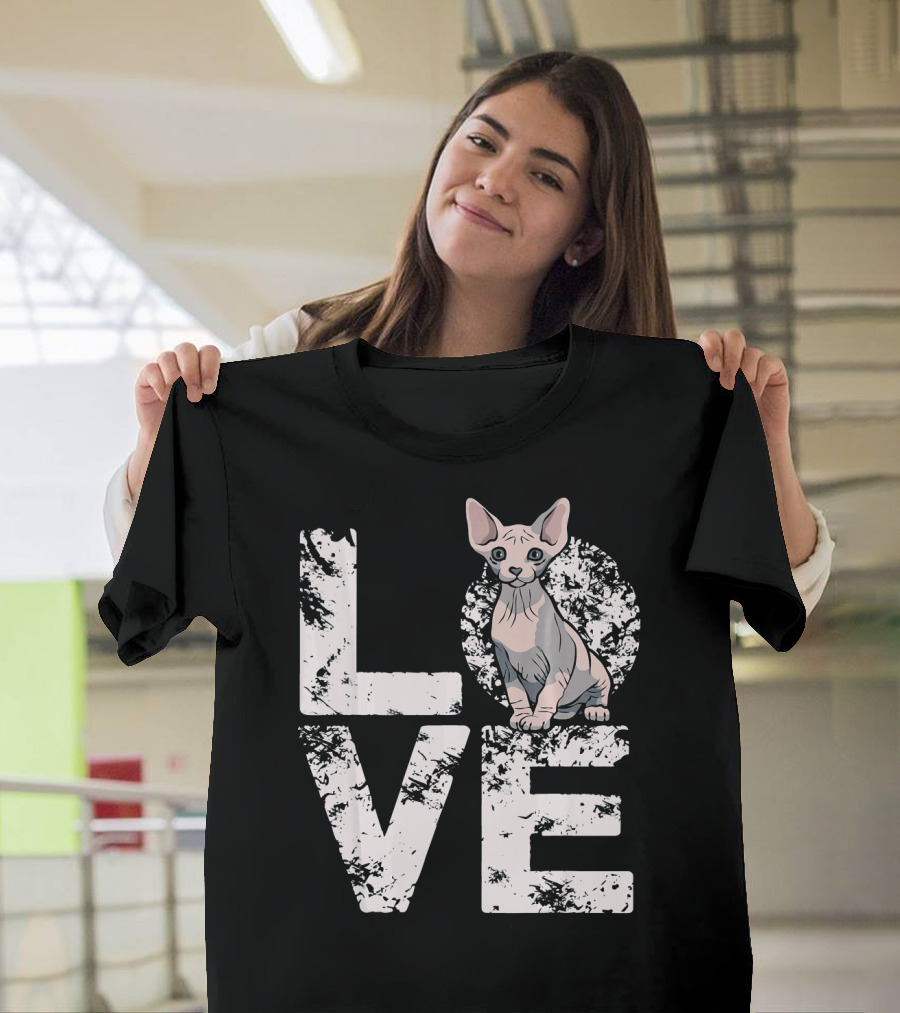 LOVE Sphynx Cats T-Shirt