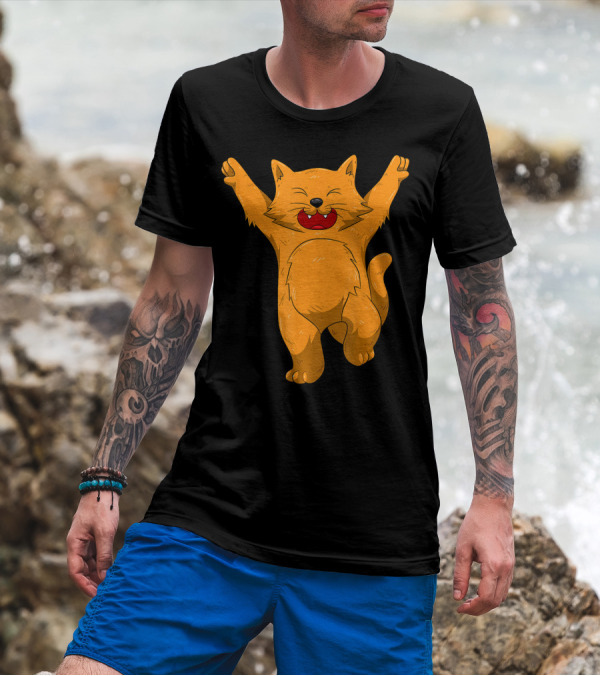 Jubilation Cat Joyful Dance Emote T-Shirt