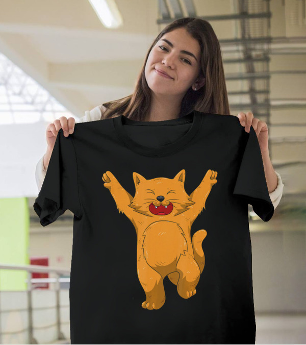 Jubilation Cat Joyful Dance Emote T-Shirt