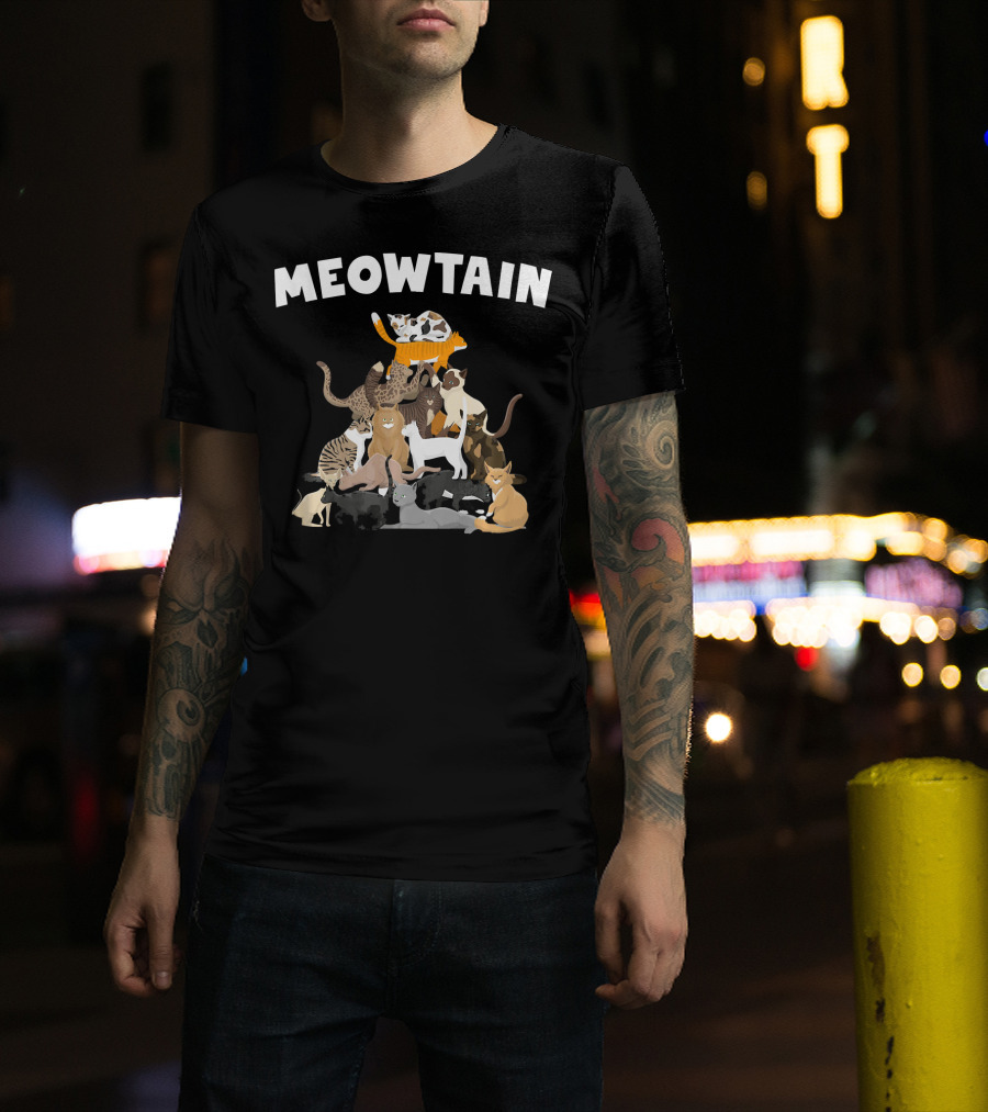 Meowtain Pile Of Kittens Funny Kitty Cat T-Shirt