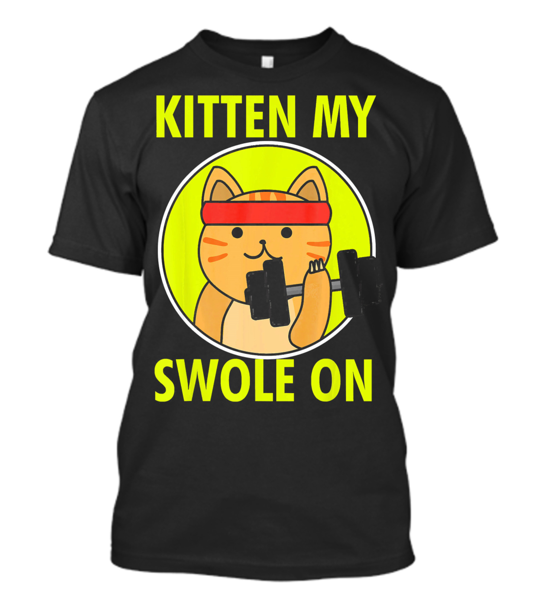 Kitten My Swole On Funny Cat Lover Fitness T-Shirt