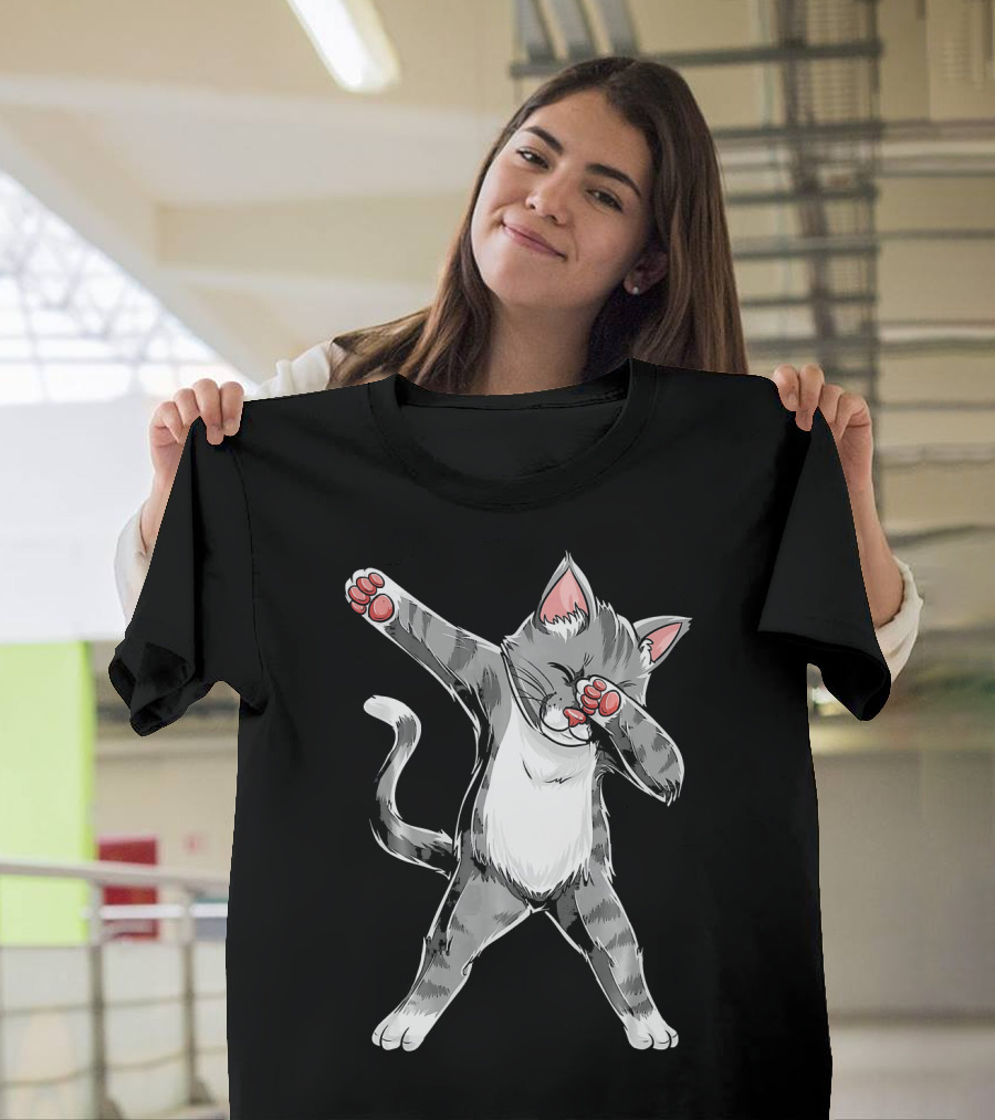 Kitten Lover Dabbing Cute Kitten Pose T-Shirt