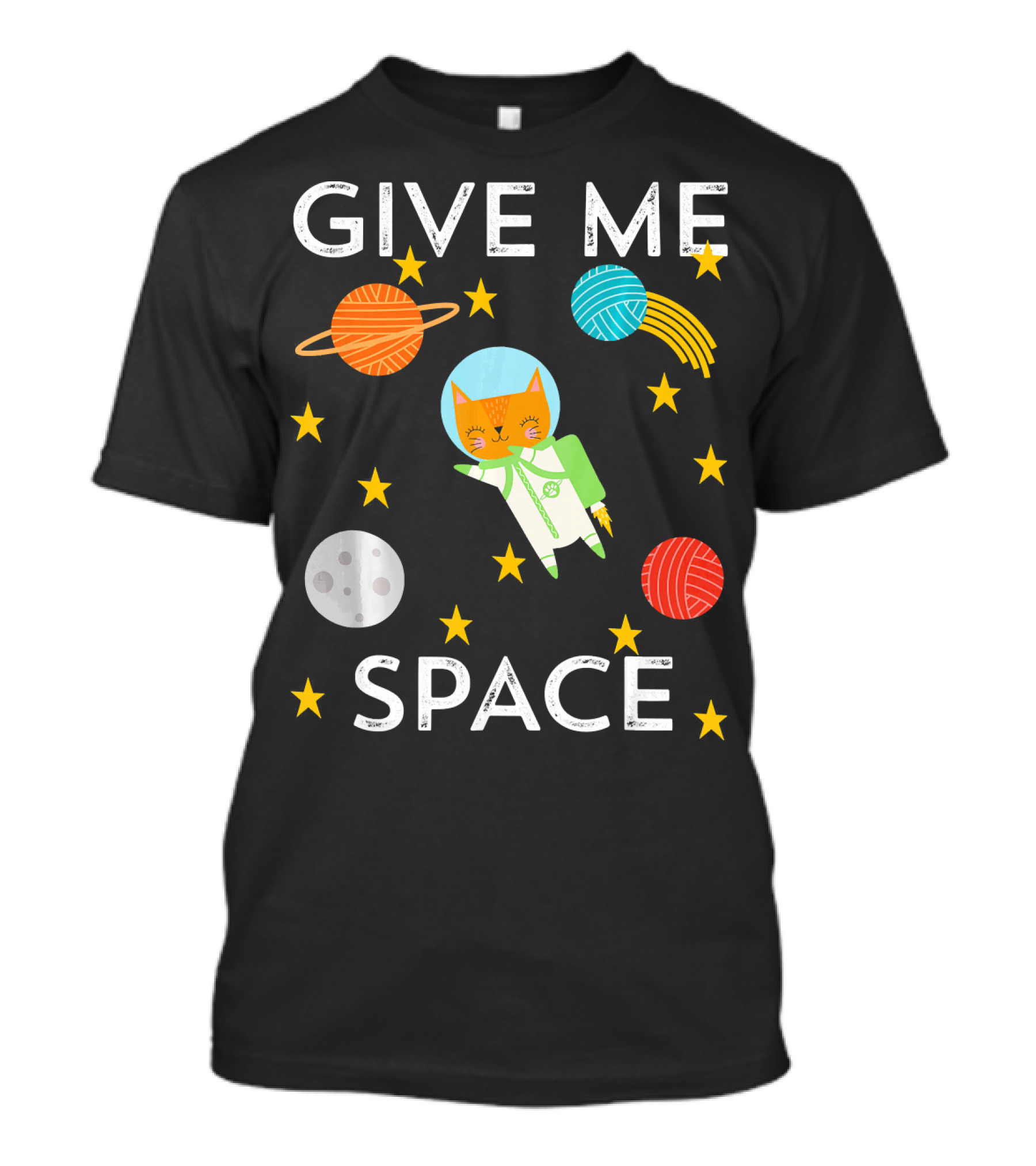 Cat Lover Give Me Space Astronaut Adventure T-Shirt