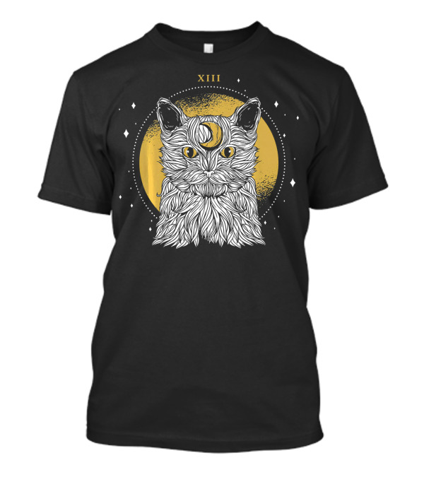 XIII Moon Universe Cosmic Cat Lover Kitten T-Shirt