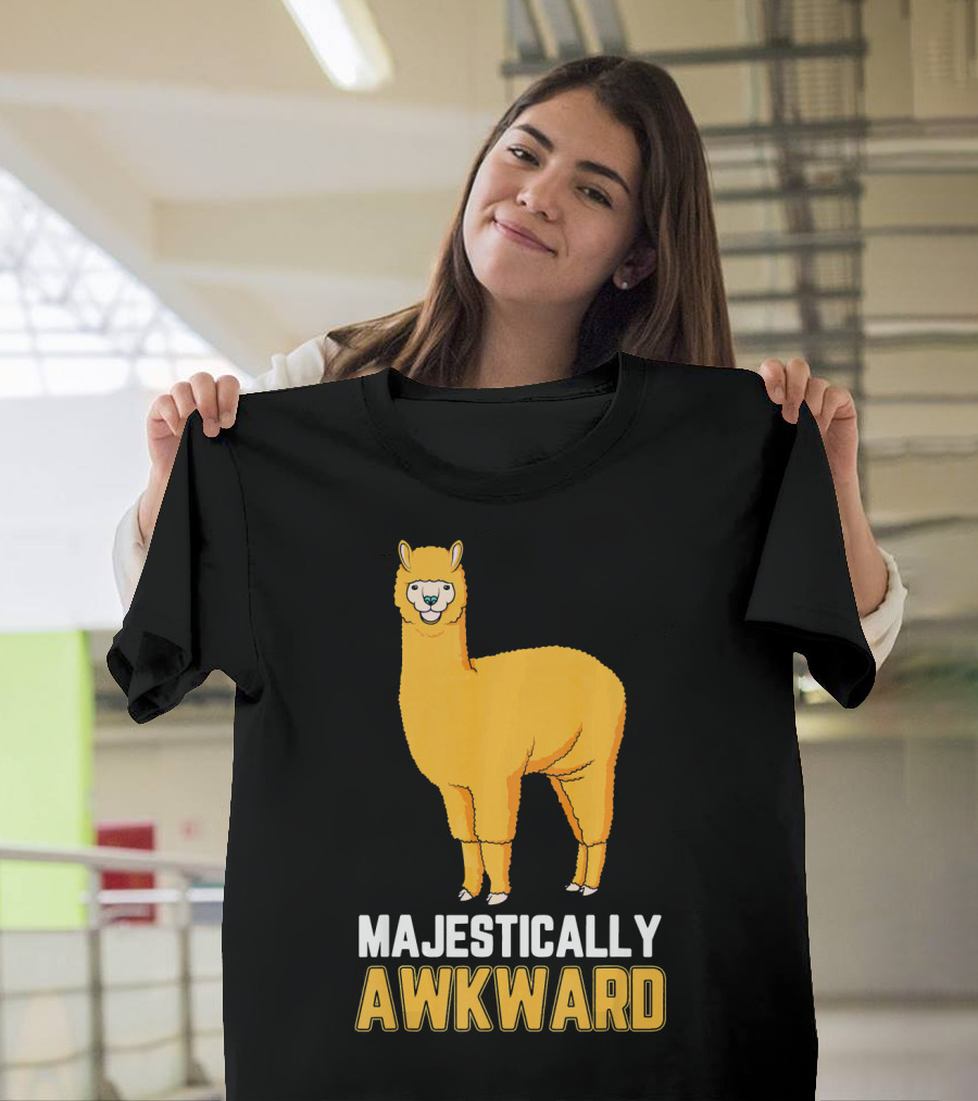 Majestically Awkward Alpaca T-Shirt