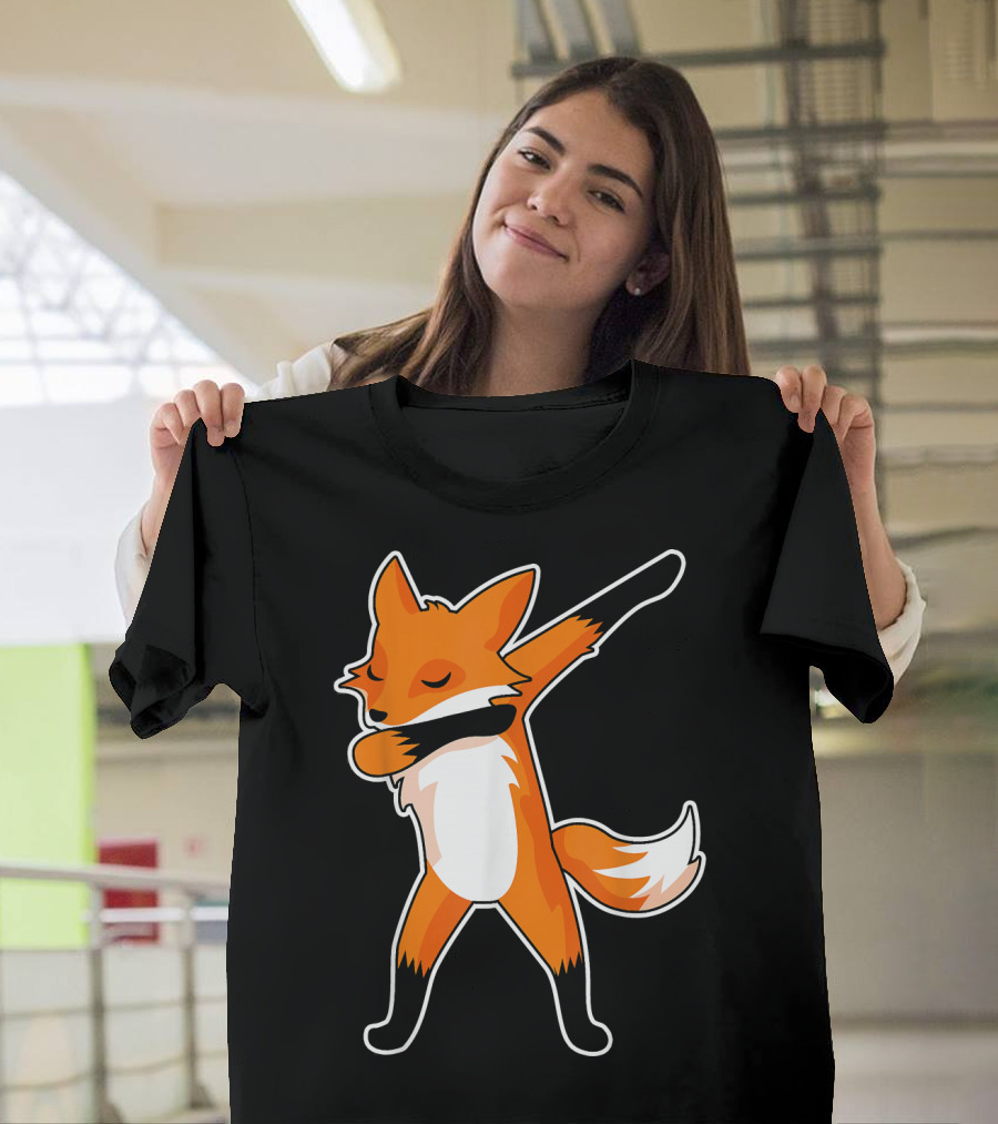 Dabbing Fox Cool Great Fan Fox Dab Pose Iconic T-Shirt