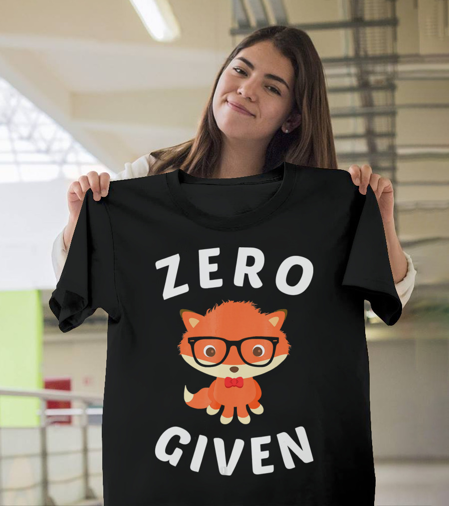 Zero Fox Nerdy Cute Fox Given T-Shirt