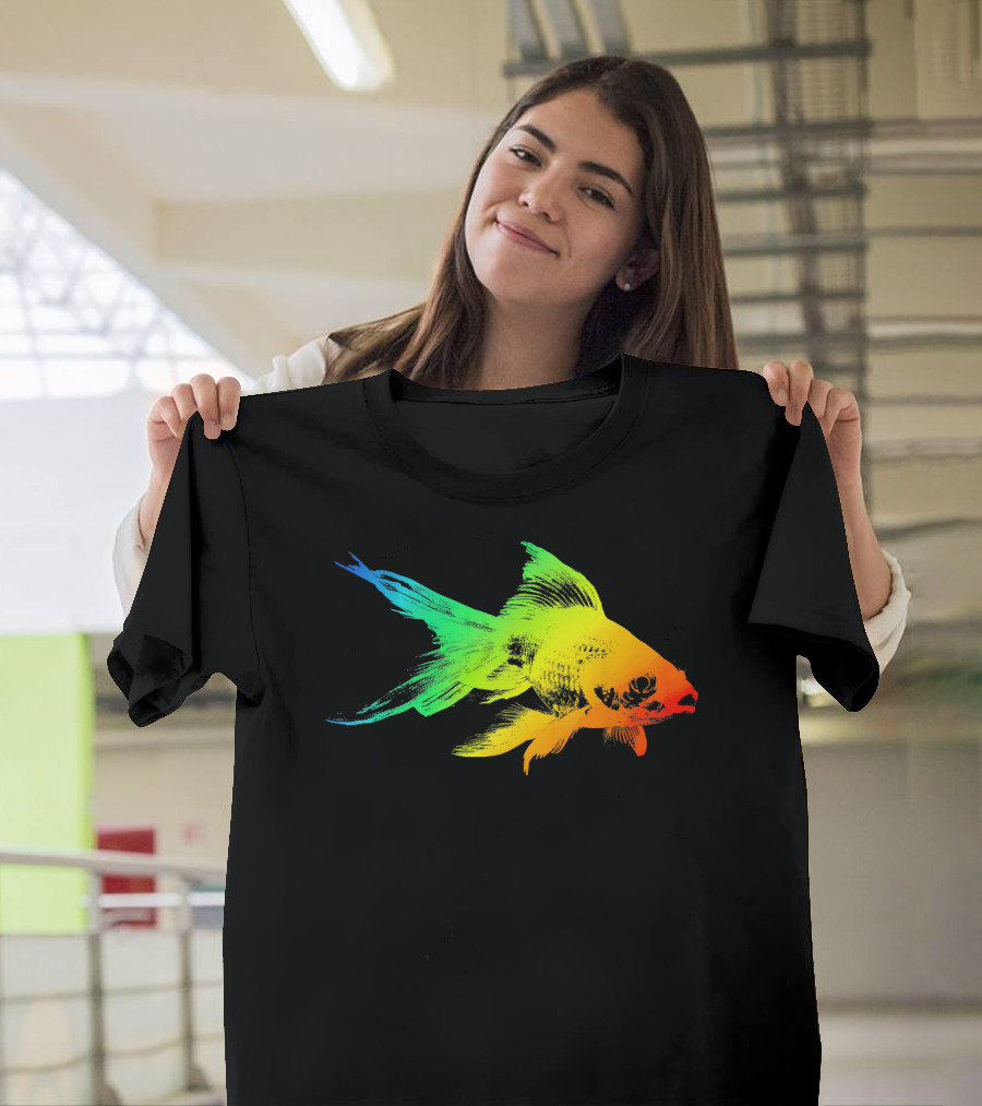 GOLDFISH Vibrant Rainbow Spectrum T-Shirt
