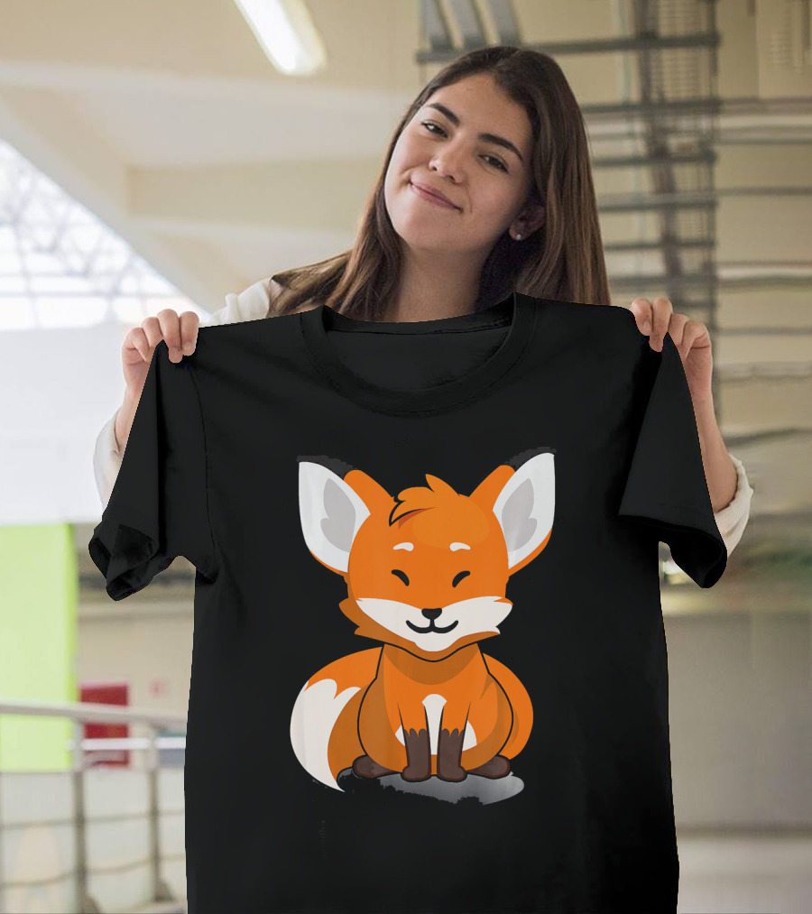 Fluffy Furry Adorable Cute Little Baby Fox T-Shirt