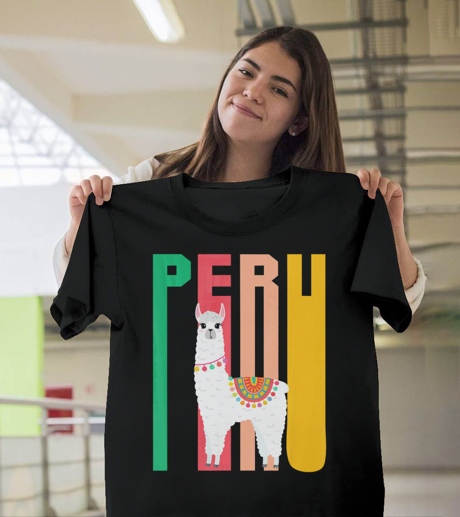 Funny Llama Alpaca Peru Festival T-Shirt