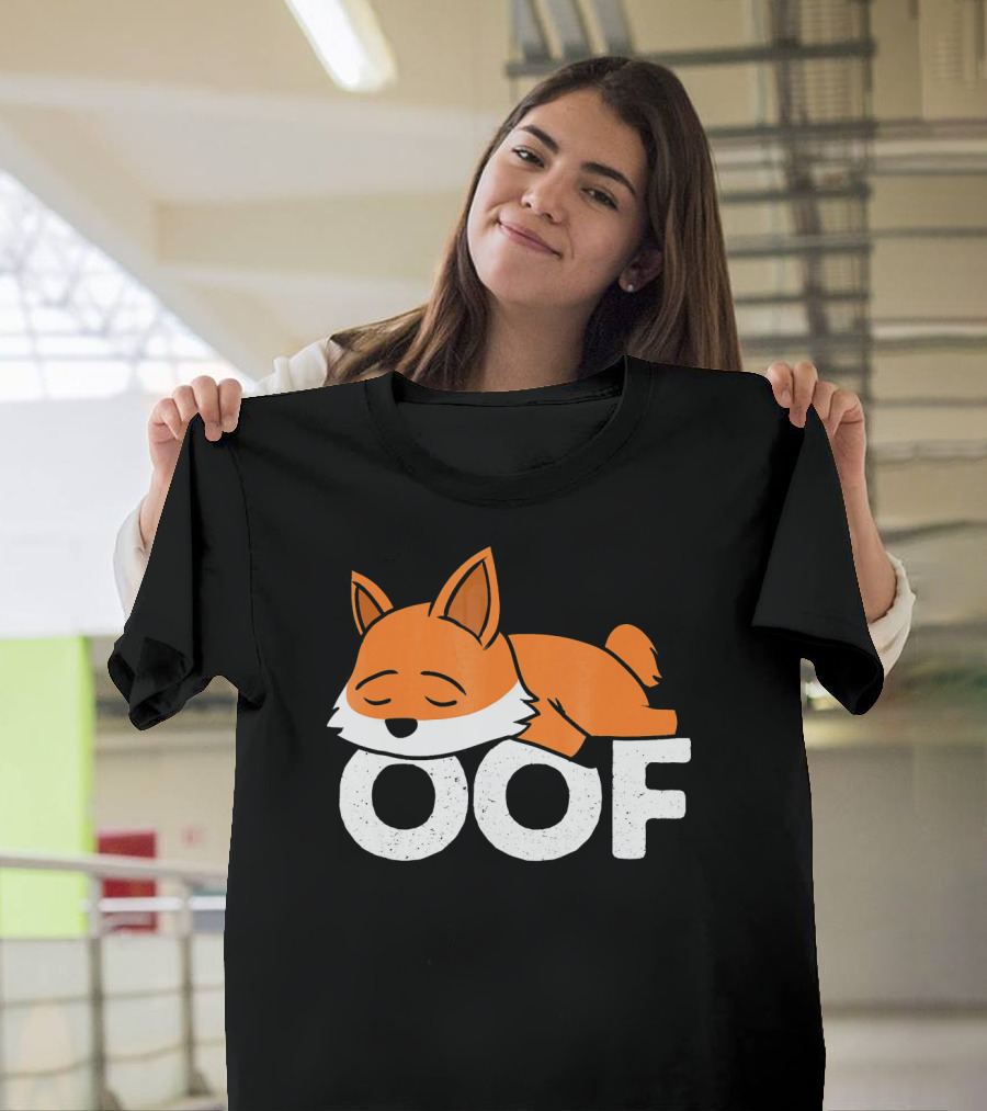 Fox Sleeping Oof Internet Video Gaming Game T-Shirt