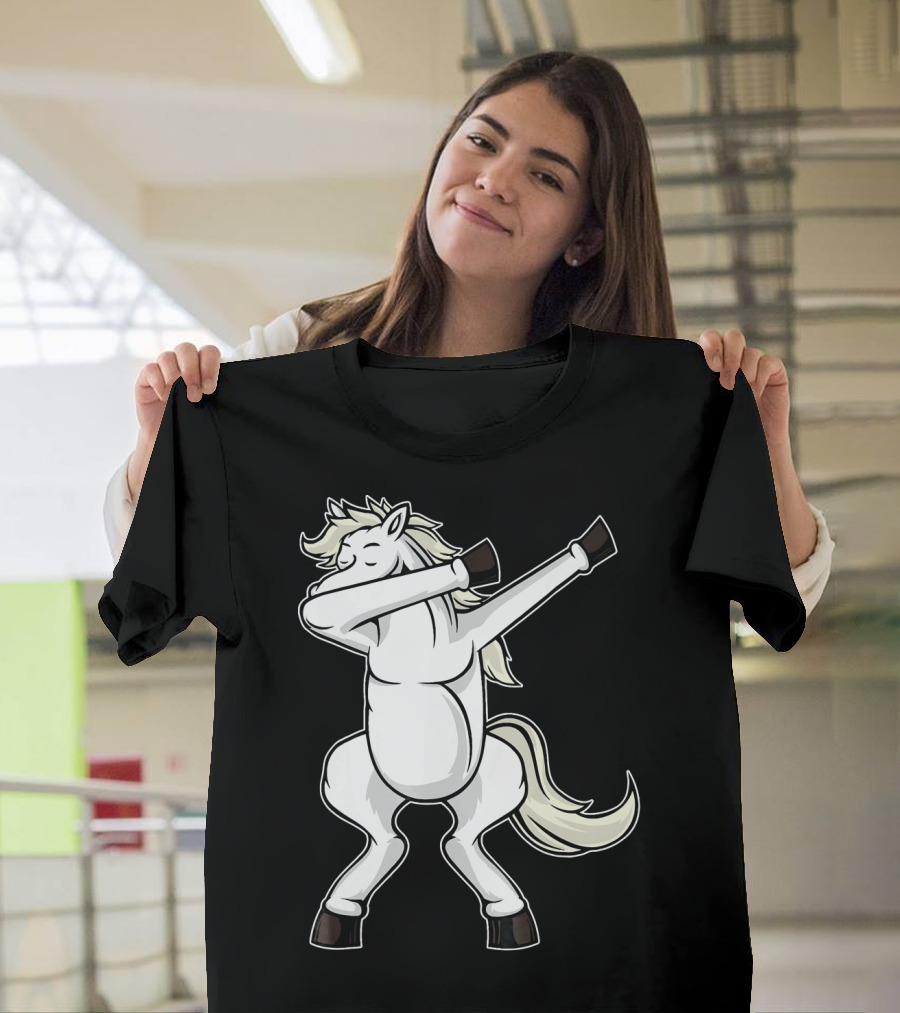 Funny Horse Dab Dab Dabbing Horse T-Shirt