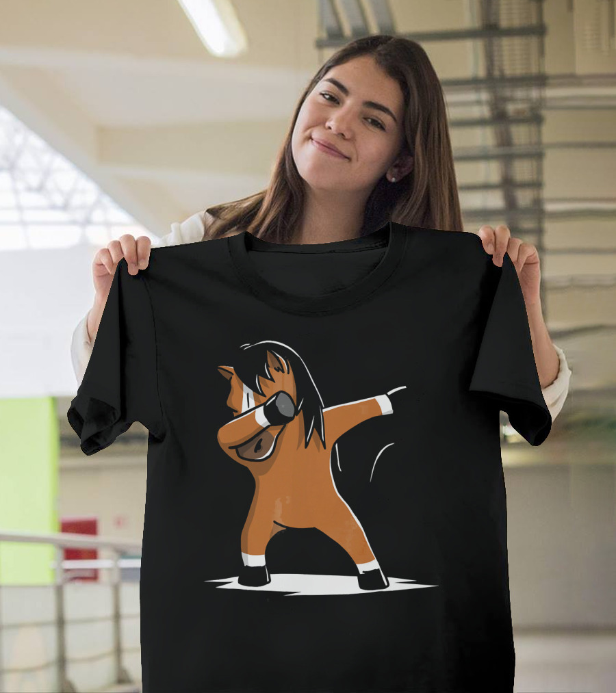 Funny Dabbing Horse Pet Dab Dance T-Shirt