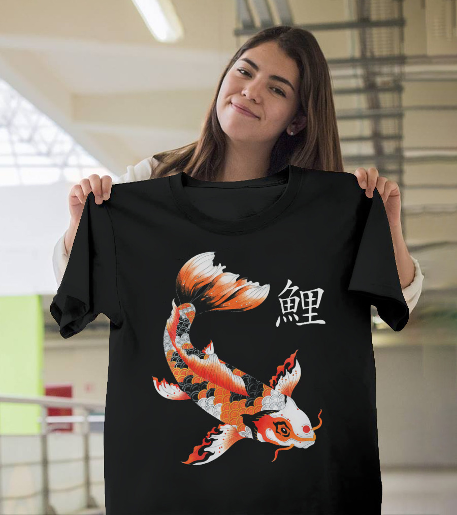 Japanese Koi Carp Fish Kanji T-Shirt